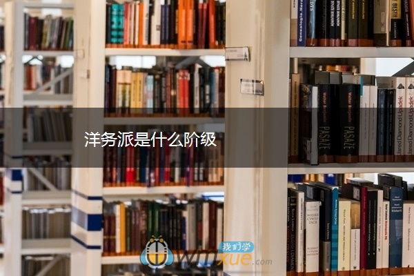 洋务派是什么阶级