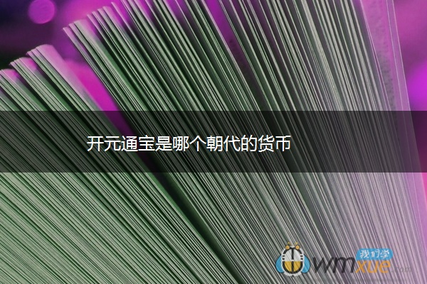 开元通宝是哪个朝代的货币