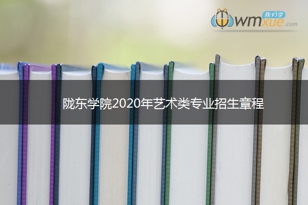 陇东学院2020年艺术类专业招生章程