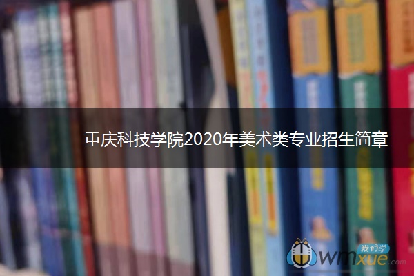 重庆科技学院2020年美术类专业招生简章