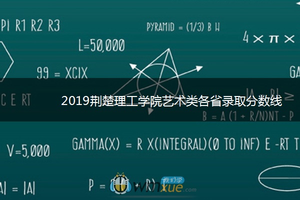 2019荆楚理工学院艺术类各省录取分数线