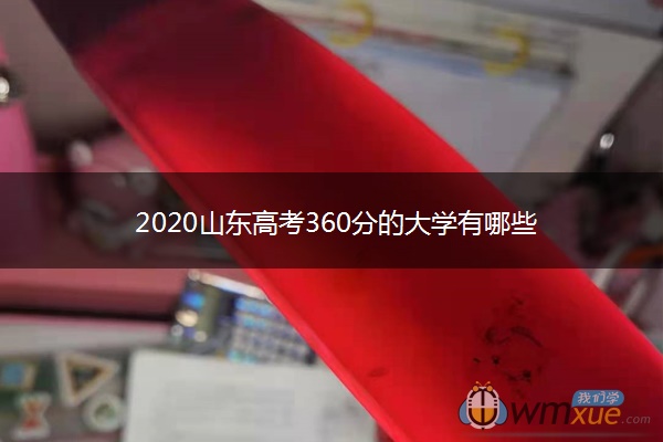 2020山东高考360分的大学有哪些