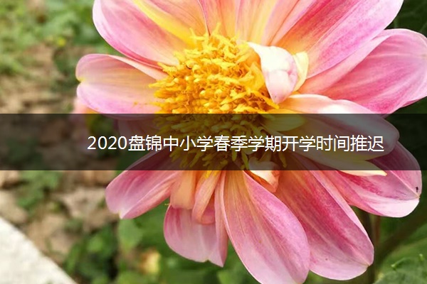 2020盘锦中小学春季学期开学时间推迟