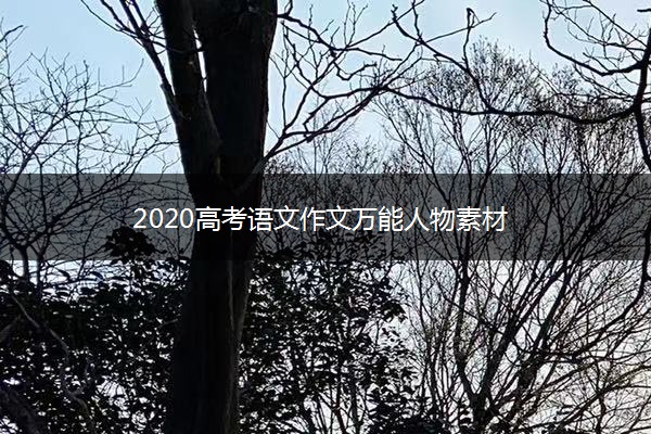 2020高考语文作文万能人物素材