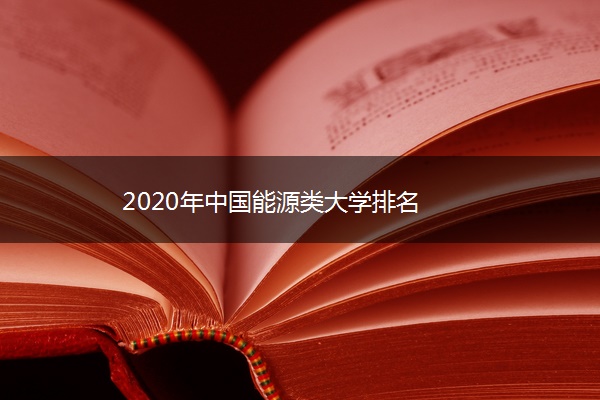 2020年中国能源类大学排名