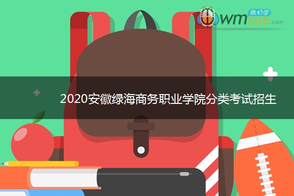 2020安徽绿海商务职业学院分类考试招生计划及专业