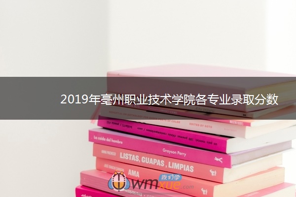 2019年亳州职业技术学院各专业录取分数线