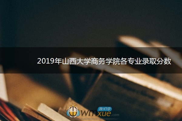 2019年山西大学商务学院各专业录取分数线