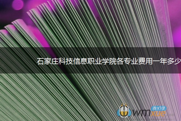 石家庄科技信息职业学院各专业费用一年多少钱