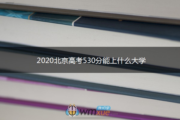 2020北京高考530分能上什么大学