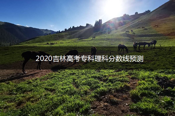 2020吉林高考专科理科分数线预测