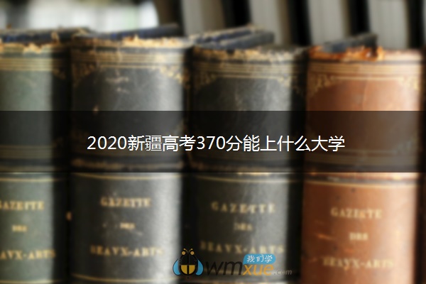 2020新疆高考370分能上什么大学