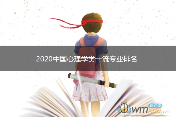 2020中国心理学类一流专业排名