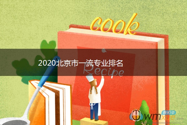 2020北京市一流专业排名