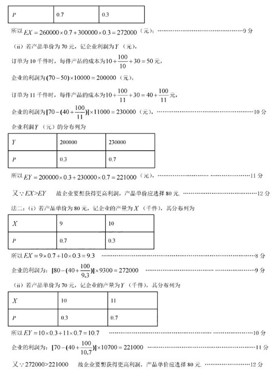 2020吉林高考理科数学押题卷（含答案）