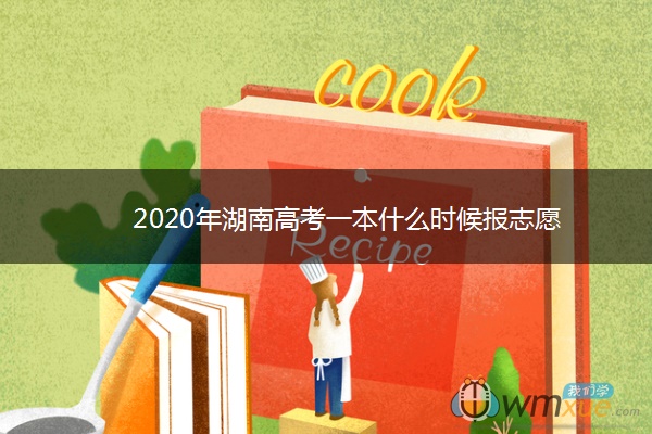 2020年湖南高考一本什么时候报志愿