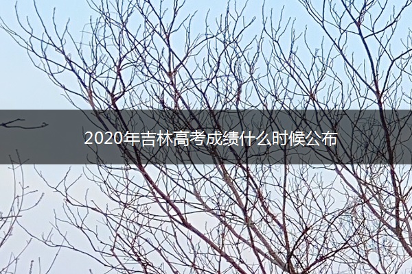 2020年吉林高考成绩什么时候公布