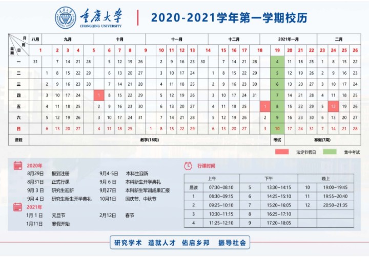 2020重庆市大学什么时候开学