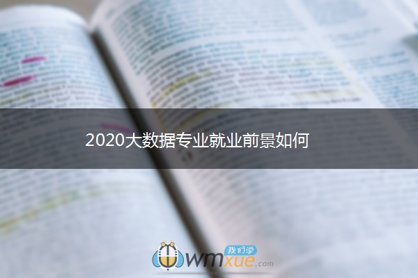 2020大数据专业就业前景如何