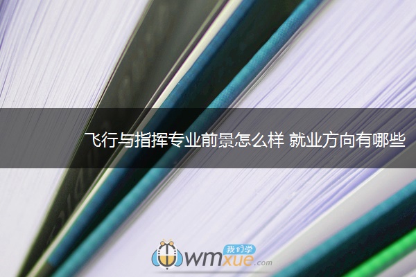 飞行与指挥专业前景怎么样 就业方向有哪些