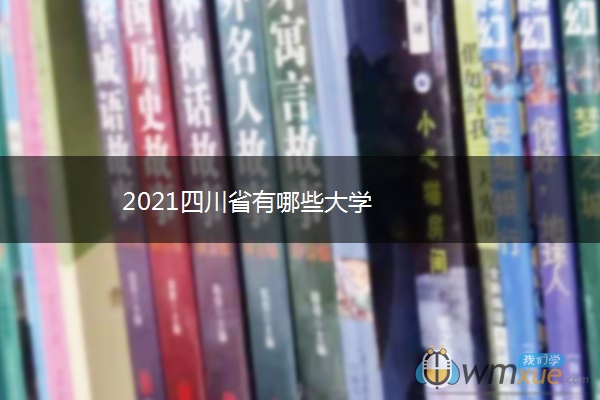 2021四川省有哪些大学