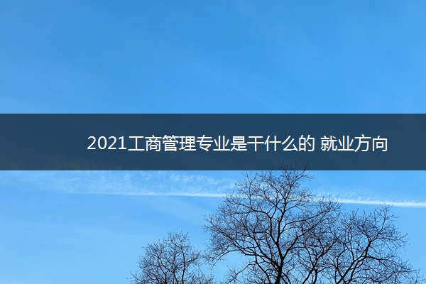 2021工商管理专业是干什么的 就业方向有哪些