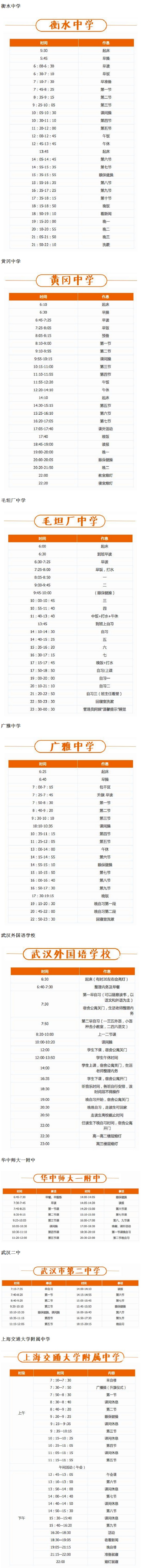 高中生最有效作息时间是什么样的