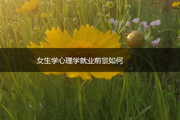 女生学心理学就业前景如何