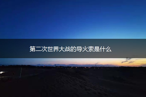 第二次世界大战的是什么