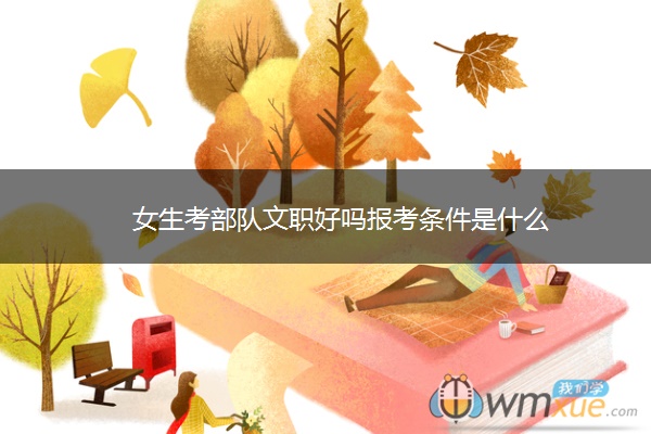 女生考部队文职好吗报考条件是什么