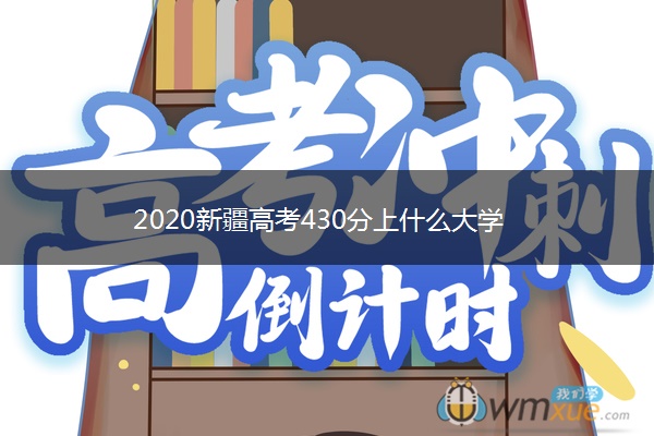 2020新疆高考430分上什么大学