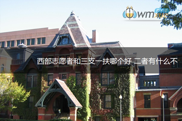 西部志愿者和三支一扶哪个好 二者有什么不同