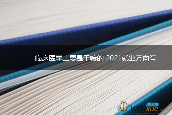 临床医学主要是干嘛的 2021就业方向有哪些